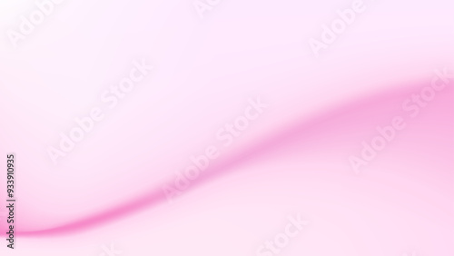 A simple, abstract background featuring a soft pink wave on a white backdrop. The delicate curve and smooth gradient create a minimalist and elegant design.