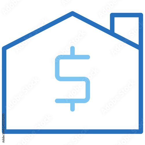 Mortgage_Advisor Icon Design. Representing Home Loans. Property Financing. Interest Rates. Loan Advisory. Vector icon. 