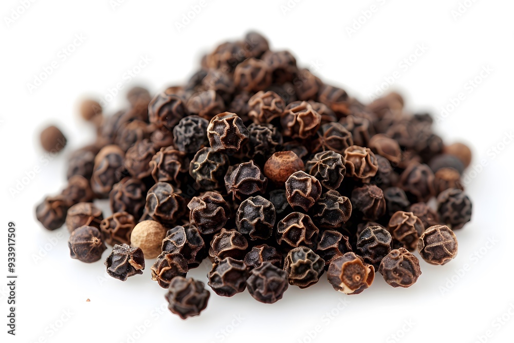 pepper on white background pepper on white background