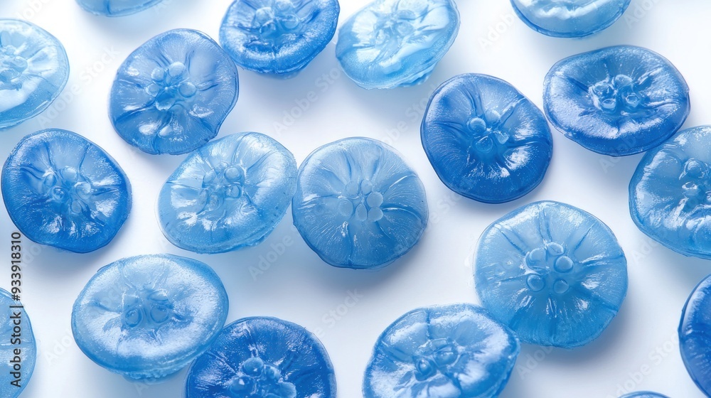 Blue Glass Buttons Blue Glass Buttons