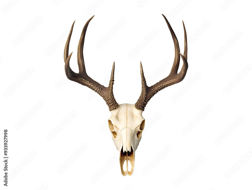Deer skull isolated on transparent or white background Deer skull isolated on transparent or white background