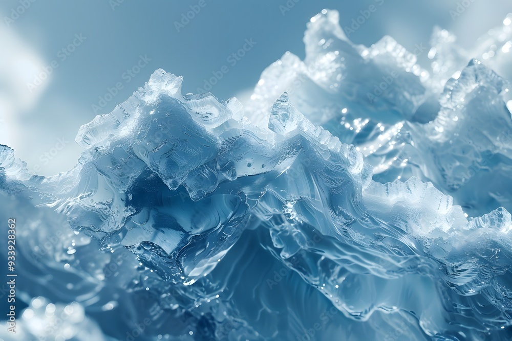 Obraz premium Intricate Ice Formations Captured in Stunning Detail