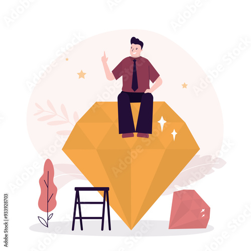 High quality and advantage. Value proposition, company value in marketing term of benefit for customer to buy product and service. Review, ranking.