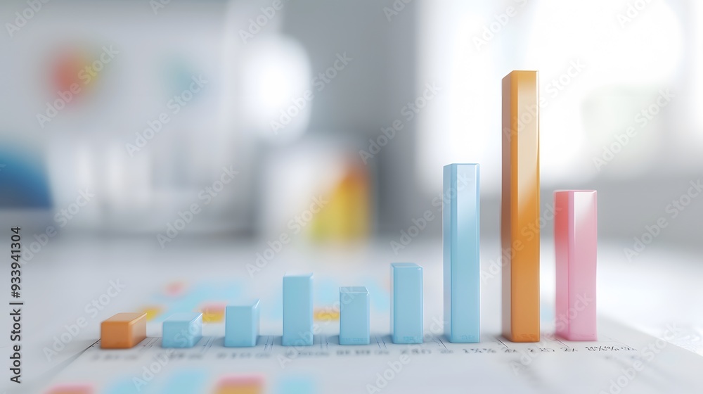 business graph with arrow business graph with arrow