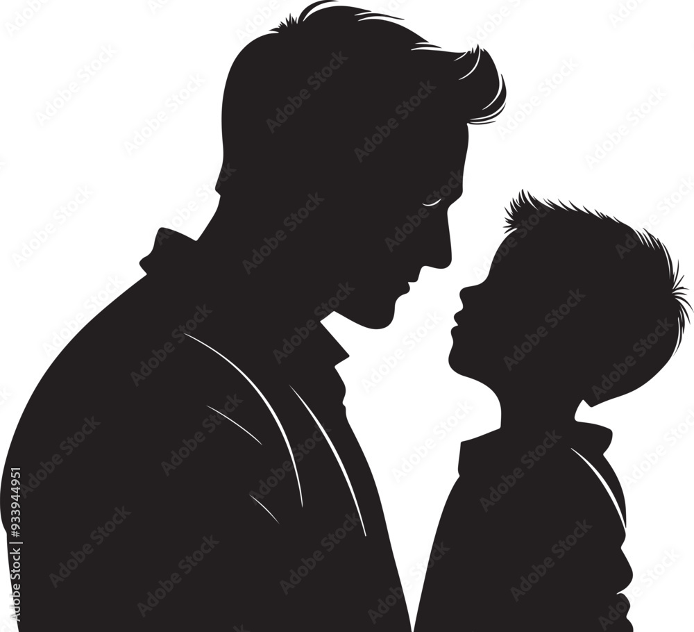 father with child silhouette father with child silhouette
