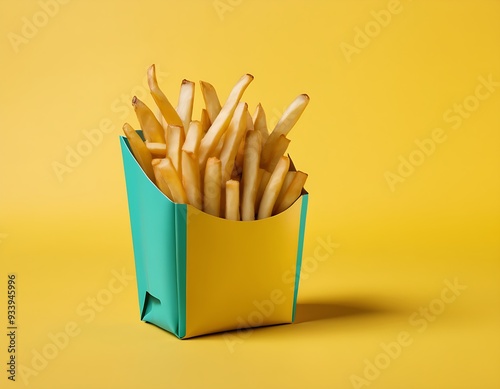 Chip bag and packaging mockup potato chips