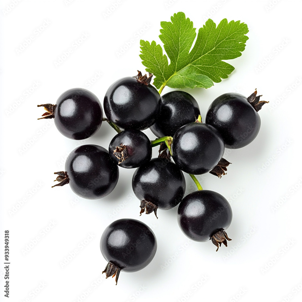 Black Currant, white background Black Currant, white background