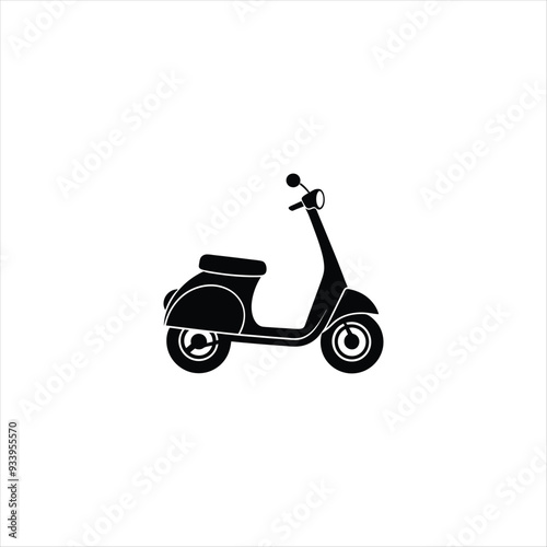 scooter isolated on white