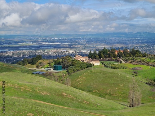 Greenery in the East Bay hills at Pleasanton Ridge, California