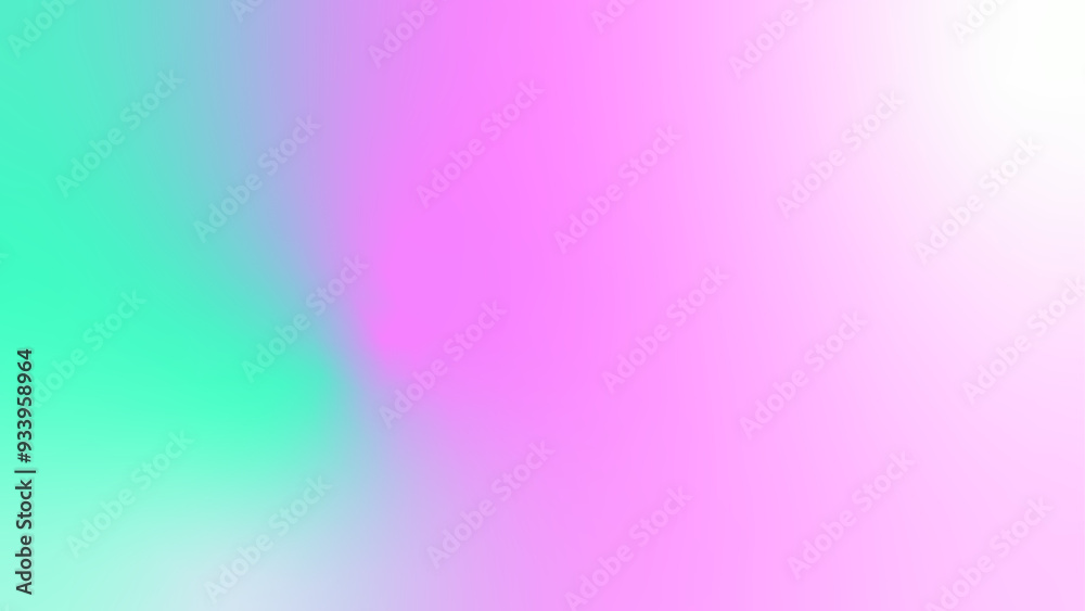 Fototapeta premium Green pink aura light abstract background