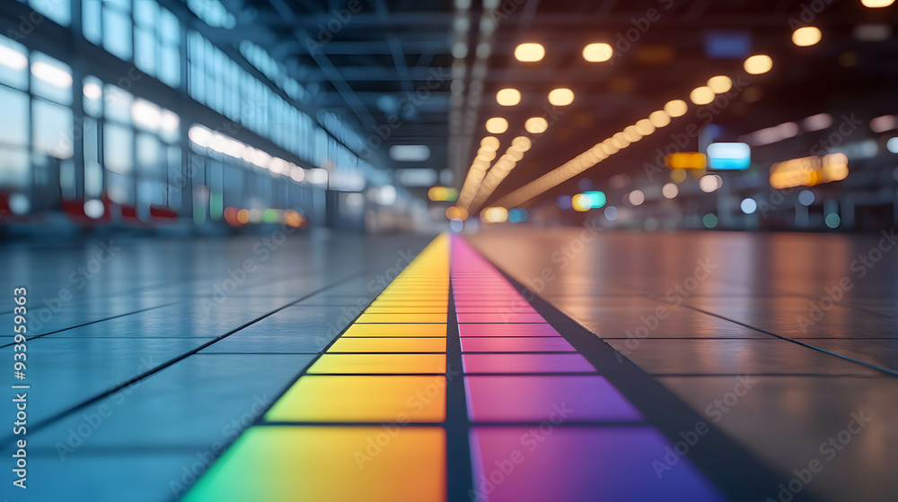 An advanced airport with technological infrastructure and modern features, smart logistic, using technology and AI to help in travel and transportation An advanced airport with technological infrastructure and modern features, smart logistic, using technology and AI to help in travel and transportation