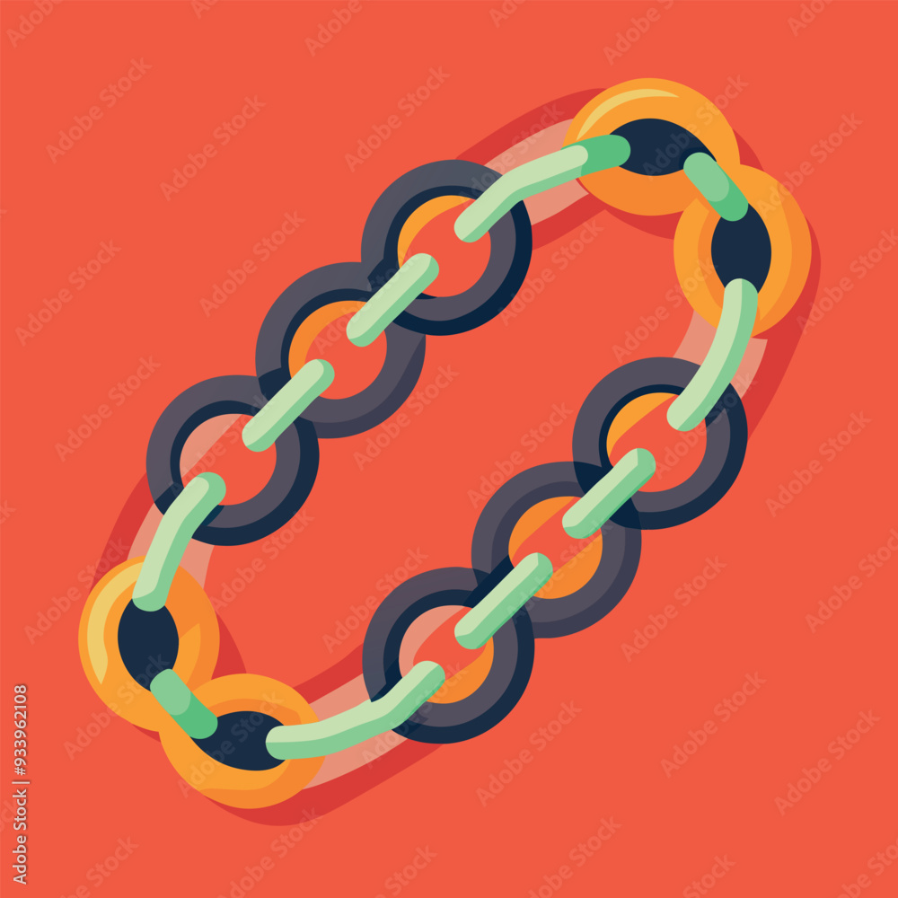 Obraz premium Chain Vector Design Illustration