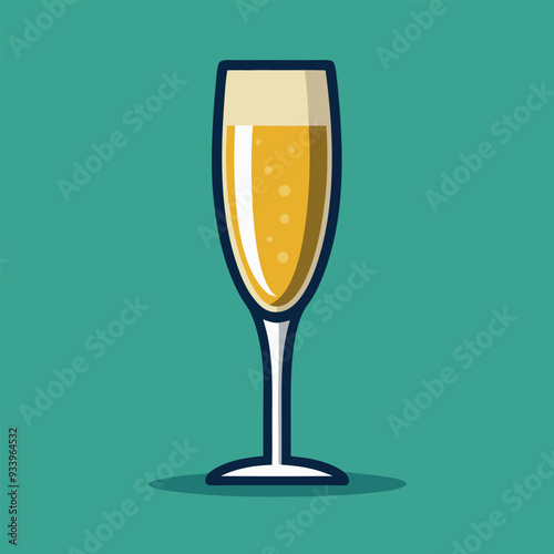 Champagne Vector Design Illustration