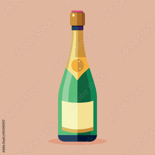 Champagne Vector Design Illustration