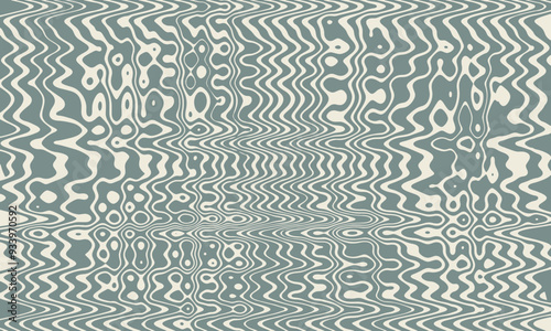 Abstract horizontal background of parallel vertical curves of ugly stripes of gray color
