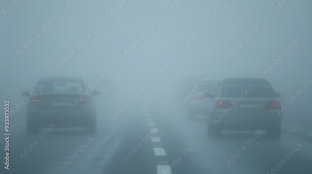 car driving in the fog
car driving in the fog