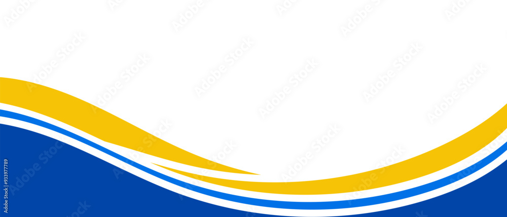 White background with blue and yellow abstract waves for website design White background with blue and yellow abstract waves for website design