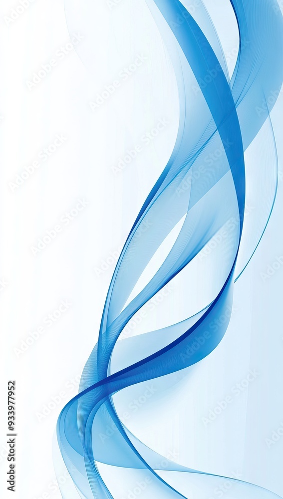 Fototapeta premium Blue and White Elegant Background with Simple Lines. AI generated illustration