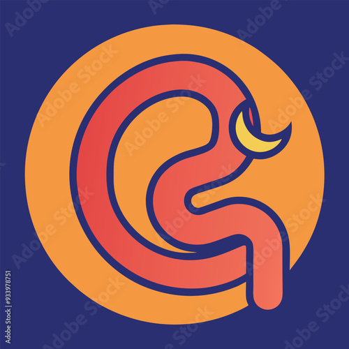 Colon Vector Design Illustration