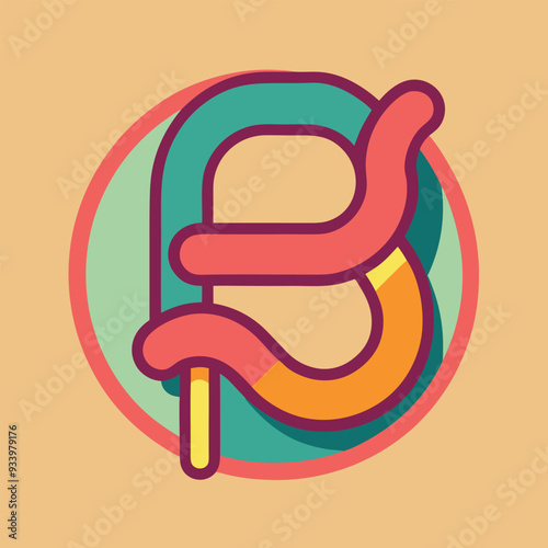 Colon Vector Design Illustration