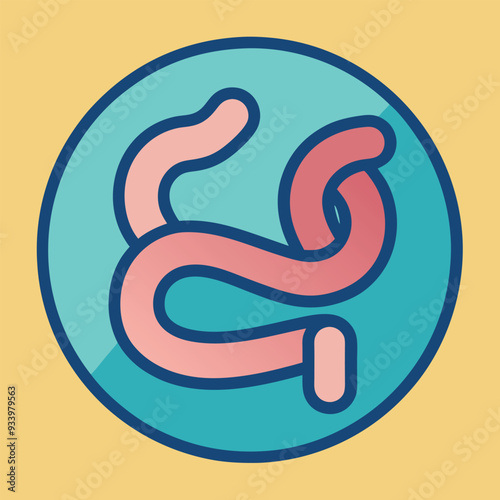 Colon Vector Design Illustration