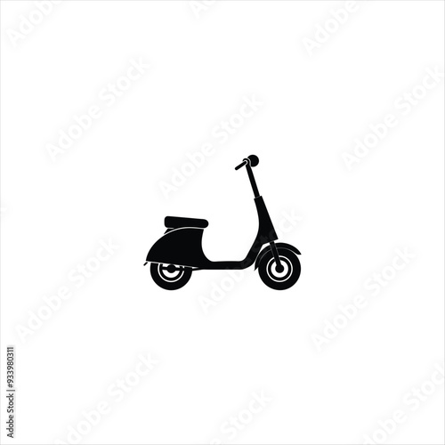 scooter isolated on white