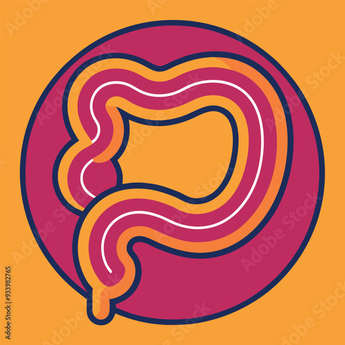 Colon Vector Design Illustration