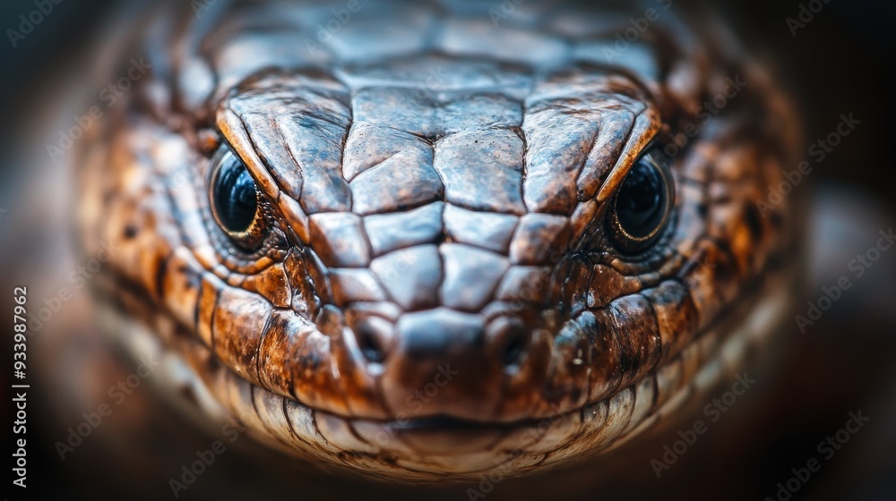 Fototapeta premium Close Up of a Lizard's Face