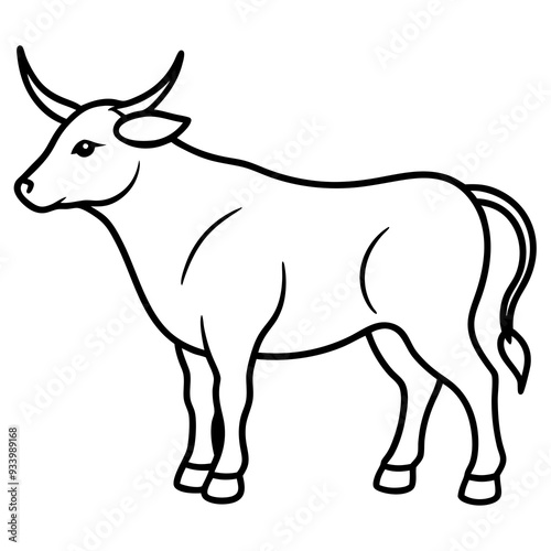 Spanish Toro Body Vector Illustration - Bold Bull Design for SVG, Cricut, Clipart, and T-Shirt Graphics