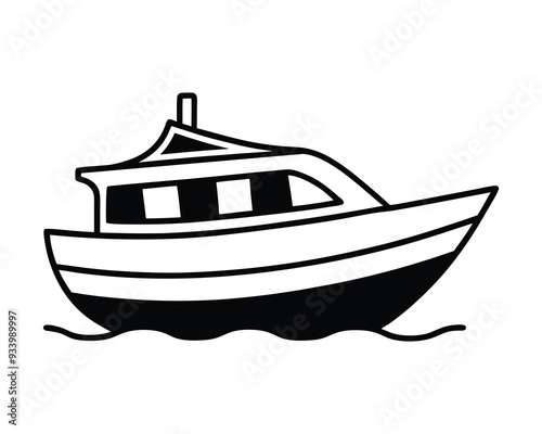 Boat vector . Contains such icons as Contains such icons as yacht, cruise, cargo shipping, ferry, schooner, water scooter.