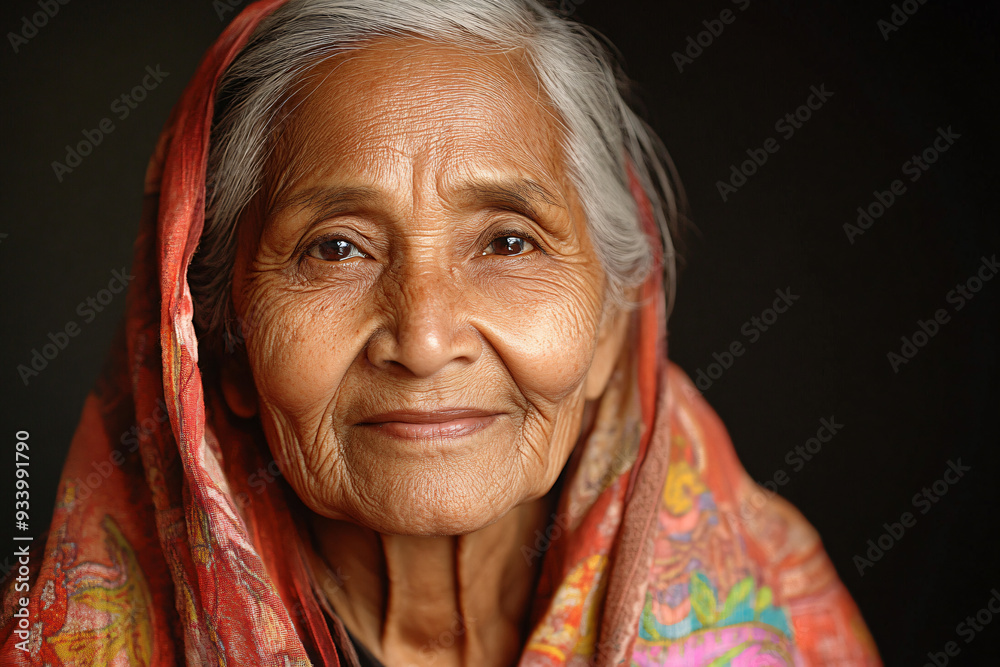 Portrait of Serene Elderly Woman Embracing Graceful Aging with Wisdom and Kindness Portrait of Serene Elderly Woman Embracing Graceful Aging with Wisdom and Kindness