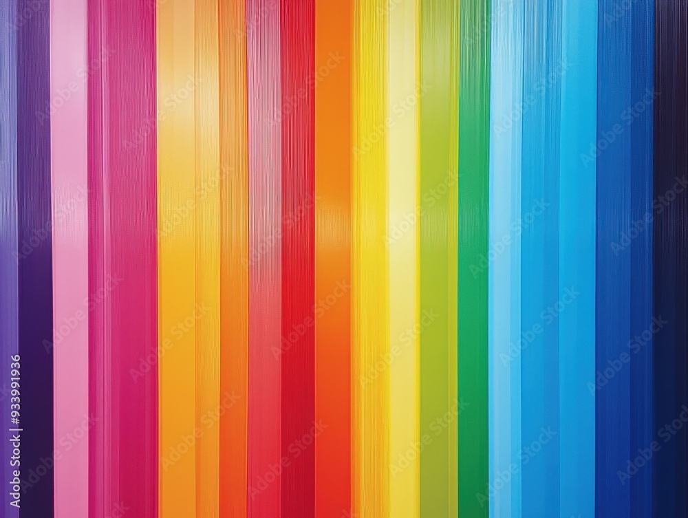 Colorful vertical stripes representing a rainbow spectrum Colorful vertical stripes representing a rainbow spectrum