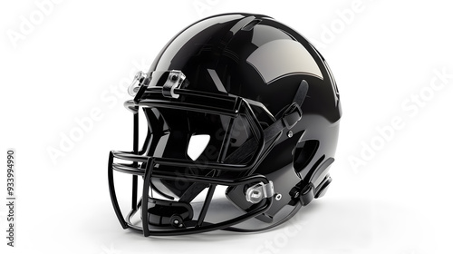 An American football helmet isolated on a transparent background.