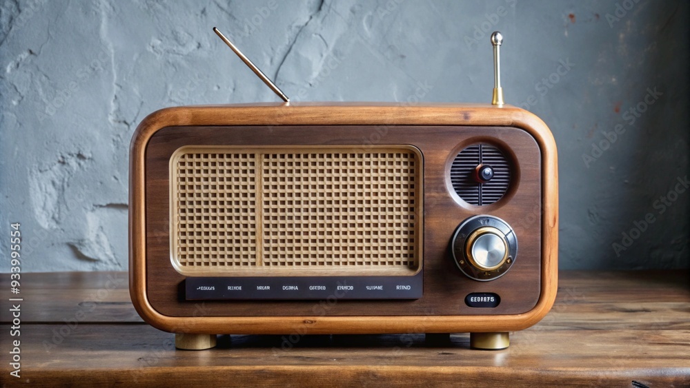 Obraz premium radio, old, retro, vintage, music, antique, isolated, sound, speaker, classic, object, audio, tuner, dial, technology, equipment, broadcasting, old-fashioned, style, receiver, white, communication
