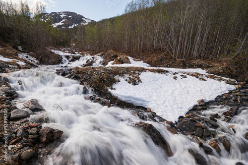 landscape in the surroundings of Sorkjosen village, Northern Norway