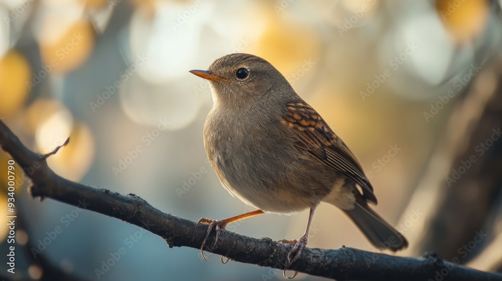 Small Bird Perched on a Branch Small Bird Perched on a Branch