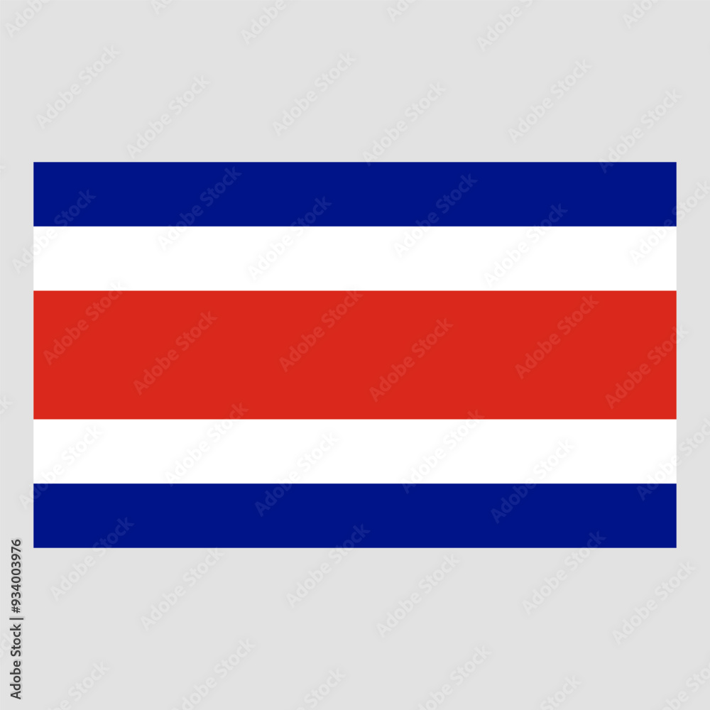 Fototapeta premium Flag of Costa Rica, national symbol