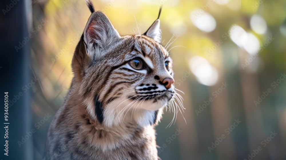 Obraz premium A Close-up of a Bobcat in the Wild