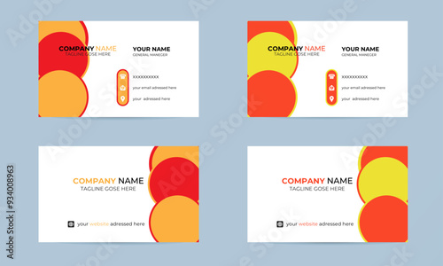 This is a corporate business card. Clean & Eye-catchy professional work. This Business card designed for a corporate company and suitable for all businesses industry. You can easily edit and customize
