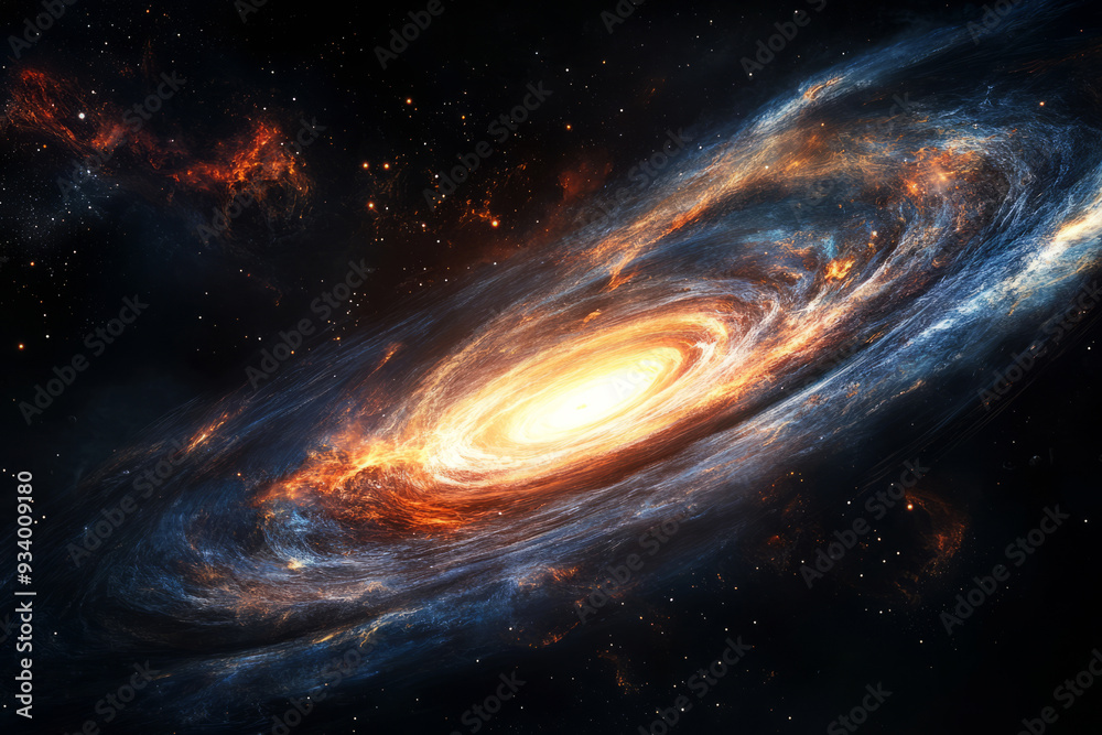 Supermassive black hole is warping fabric of spacetime in outer space ...