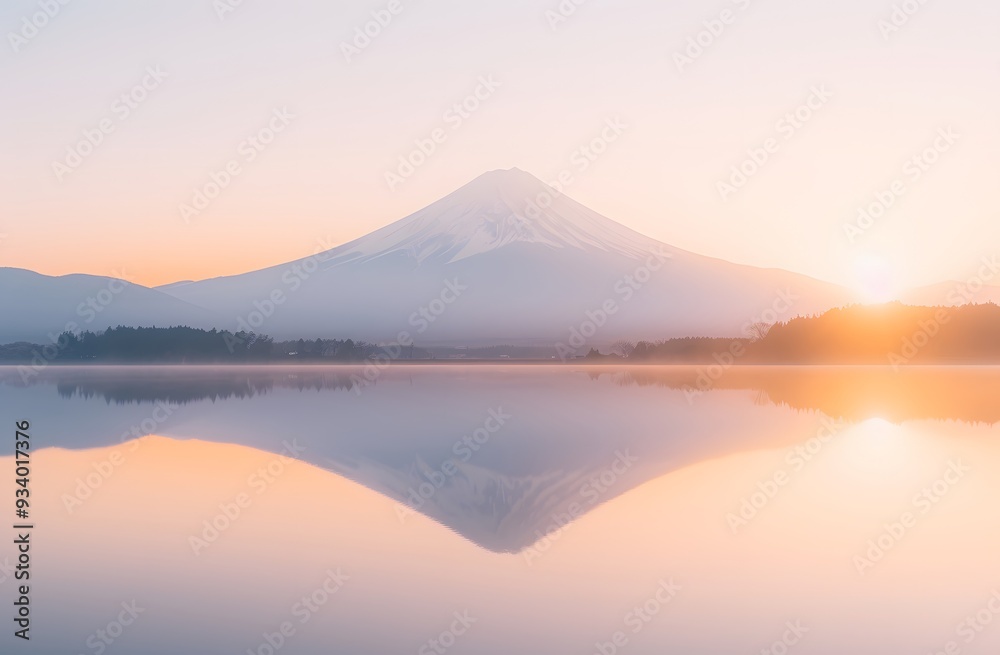 Mt. Fuji over Lake Yamanaka at Sunset
Mt. Fuji over Lake Yamanaka at Sunset