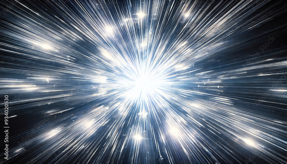 Fototapeta premium 中央から広がる光. Light Spreading from the Center. AI generated.