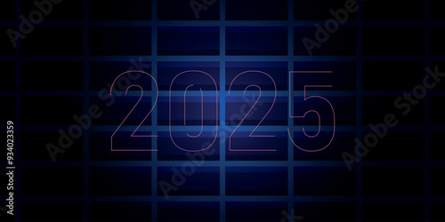  happy new year 2025 celebration. Premium vector unique and clean design.eps10