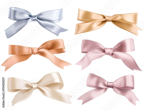 Collection Of Different Color Gift Ribbons