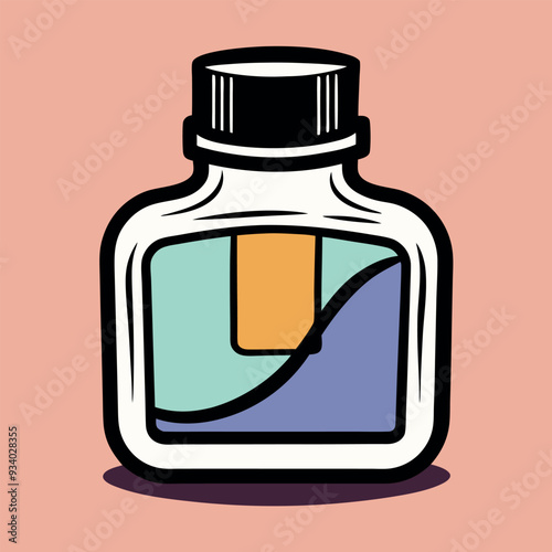 Ink Bottle Vector Design Illustration