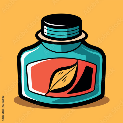 Ink Bottle Vector Design Illustration