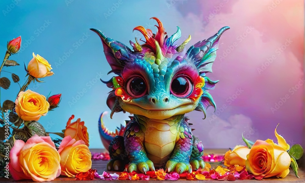 Baby Dragon with Sunglasses Baby Dragon with Sunglasses