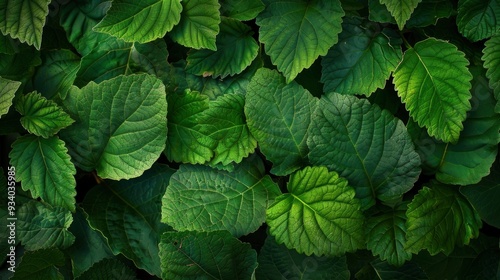 green leaf background , ai