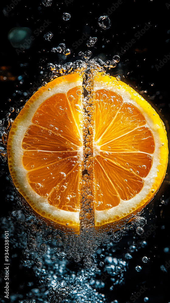 Refreshing Lemon Slice in Water with Bubbles, Citrus in Motion, Underwater Lemon Wedges, Fresh Juice, Hydration, Summertime, Splash Photography, Dark Background, Vitamin C, Healthy Lifestyle Concept Refreshing Lemon Slice in Water with Bubbles, Citrus in Motion, Underwater Lemon Wedges, Fresh Juice, Hydration, Summertime, Splash Photography, Dark Background, Vitamin C, Healthy Lifestyle Concept