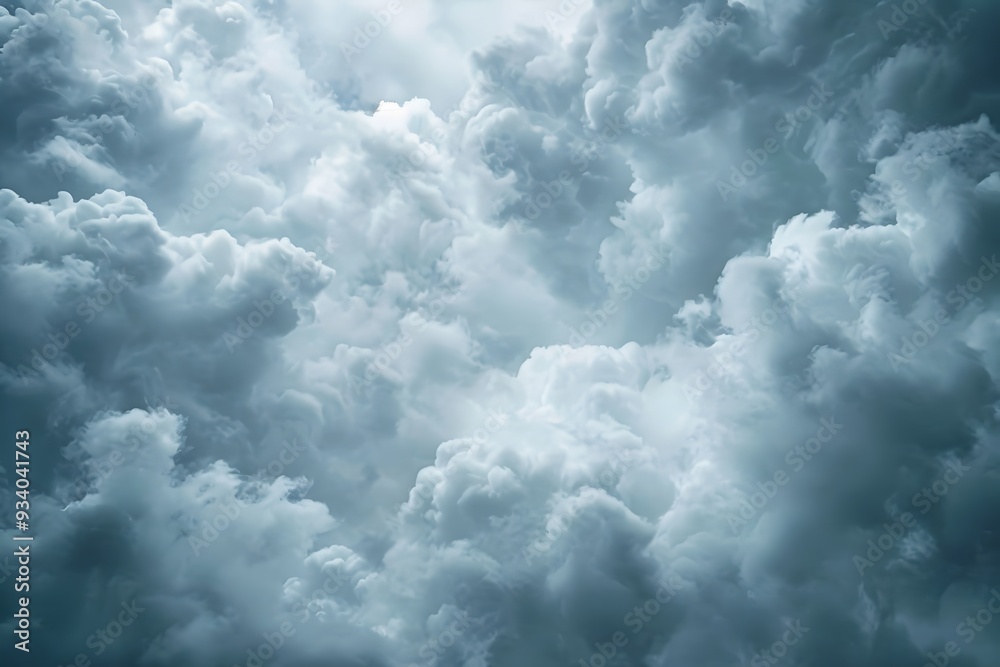 Dramatic Cloudscape: A Majestic Sky Filled with Billowing Clouds Dramatic Cloudscape: A Majestic Sky Filled with Billowing Clouds